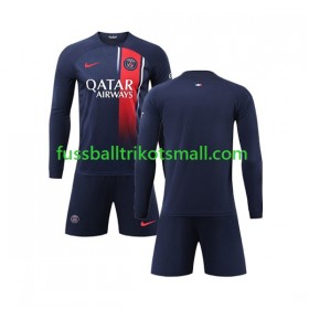 Fußballtrikots Paris Saint-Germain Kinder 2023-2024 Langarm Heimtrikotsatz kaufen